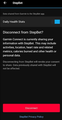 Garmin Connect status